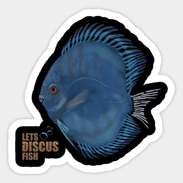 Discus fish Version 3.0 Sticker by JERRYVEE66